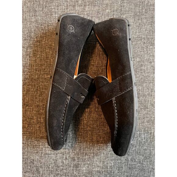 Born Melinda Loafer Womens 8M Black Suede Leather Slip-On Comfort Penny Shoes - Picture 4 of 7